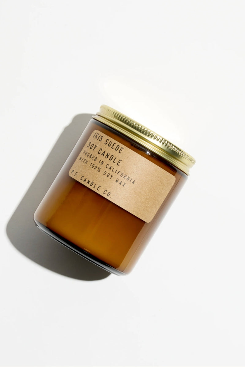 P.F. Candle 7.2 oz. Soy Candle - Iris Suede