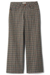 Brixton Margo Cropped 5-Pocket Pant - Multi Stripe/Plaid