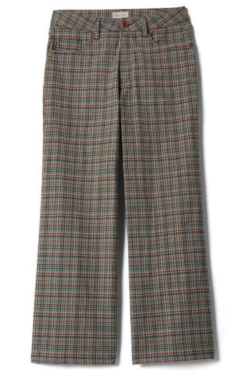 Brixton Margo Cropped 5-Pocket Pant - Multi Stripe/Plaid