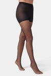Fishnet Tight with Control Top - Black