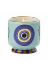 A Dopo 8 oz Hand Painted Ceramic Candle