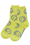 Baggu Crew Sock Citron Happy