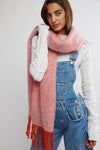 Free People Winter Chill Blanket Scarf - Pink