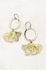 Fluff Hardware Handmade Ginkgo Earrings