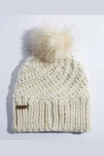 Coal Maizy Knit Pom Beanie - Cream