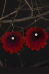 Le Chic Miami Black Dahlia Hoop Earrings
