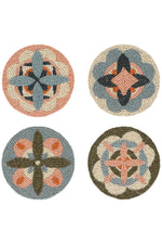 Beaded Coasters Set of 4 - Disco Formation