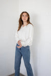 Piper Button Up Cardigan - Snow