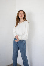 Piper Button Up Cardigan - Snow