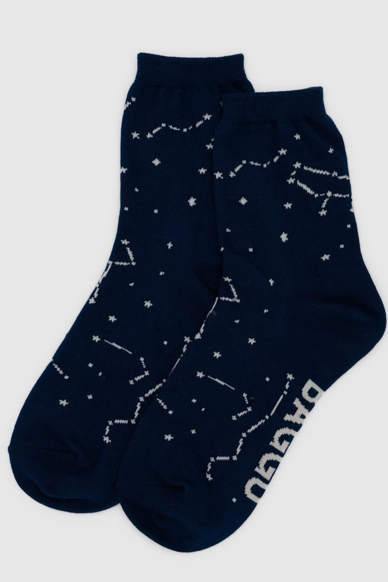 Baggu Crew Sock Constellation Midnight