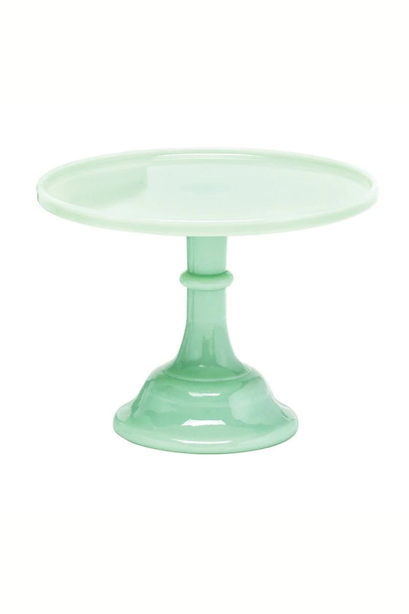 Mosser Glass 10" Cake Plate - Jade