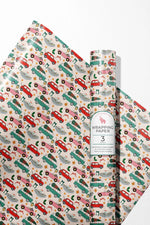 Illustrating Amy Gift Wrap Rolls - Holiday Car