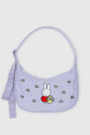 Baggu Medium Nylon Crescent Bag Embroidered - Embroidered Miffy