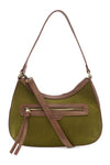 Hallie Corduroy Hobo Bag - Olive