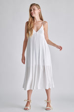 Cece V-Neck Maxi Dress - Off White