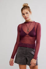 Free People Minding My Business Top - Crushed Berry