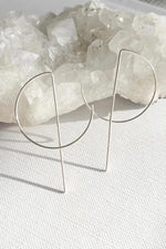 Turning Tides Wire Earrings - Sterling Silver