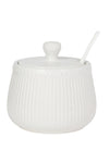 White Speckled Sugar Pot