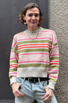 Kelsey Sweater - White/Multi Stripe