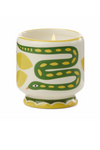 A Dopo 8 oz Hand Painted Ceramic Candle