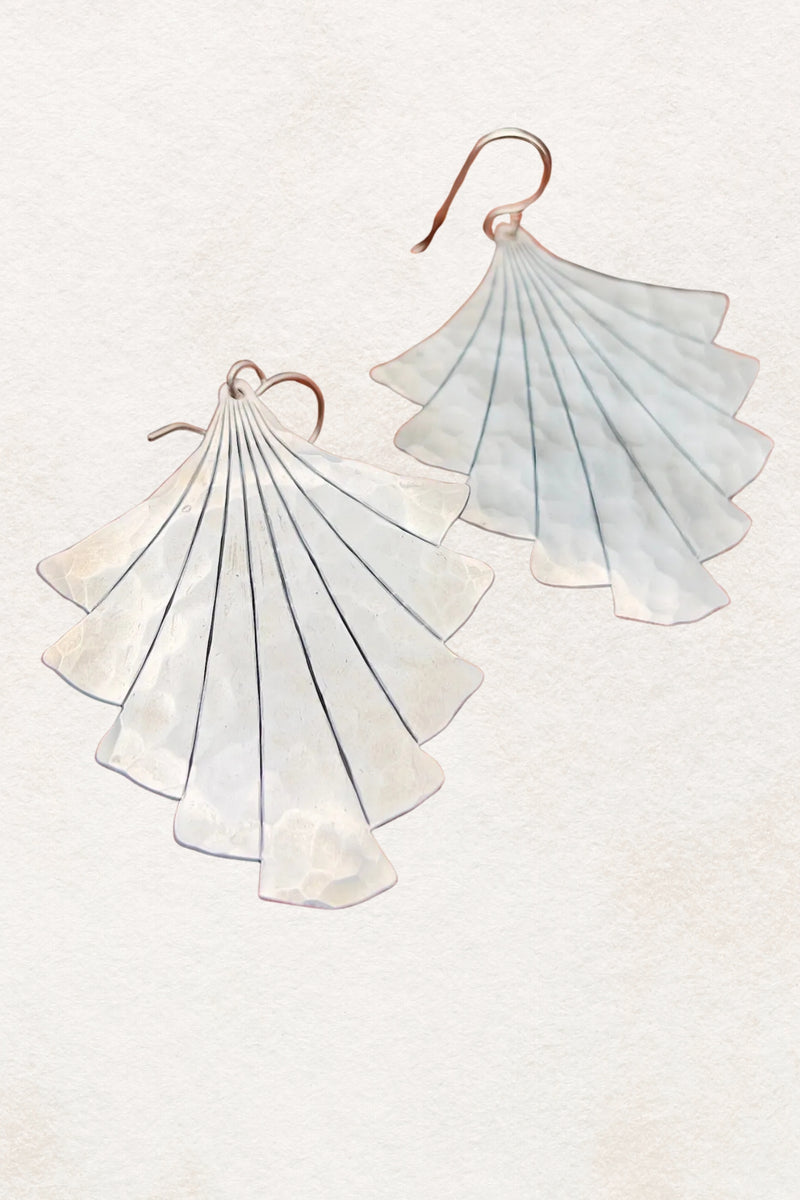 Fluff Hardware Flight Earrings - Silver Finish