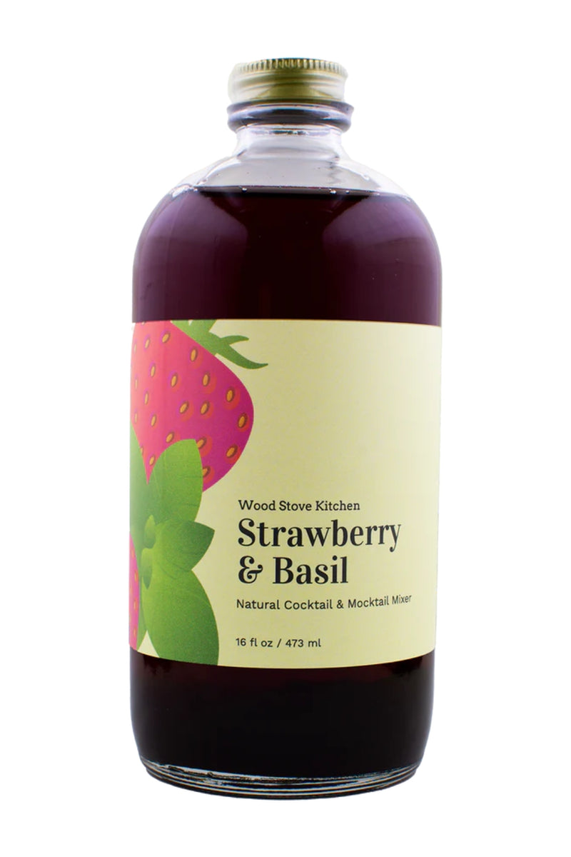 Wood Stove Kitchen Cocktail + Drink Mix - Strawberry & Basil