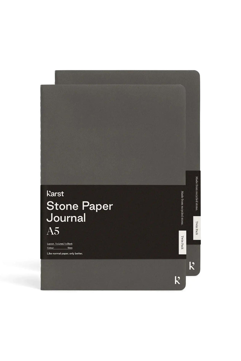 Karst Stone Paper A5 Softcover Daily Journal Twin Pack