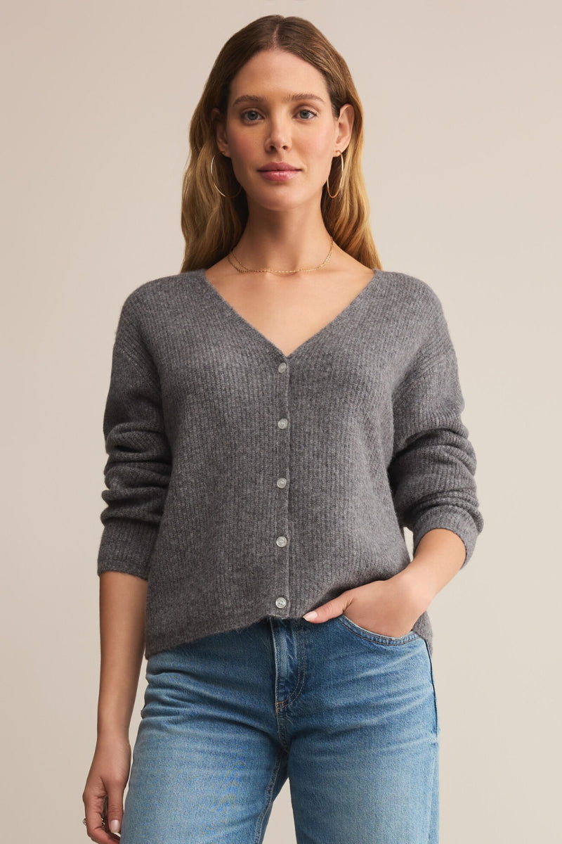 Z Supply Emile Cardigan - Classic Heather Grey
