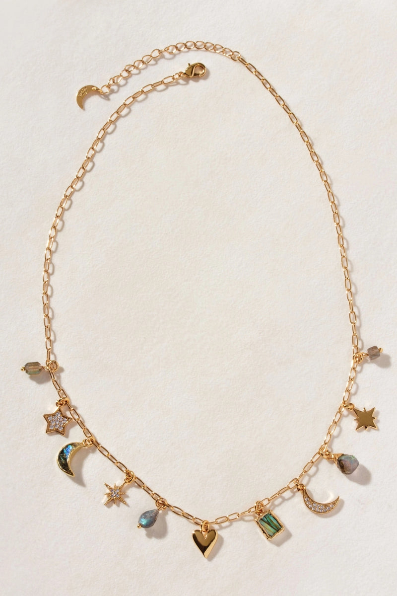 Luna Norte Lost In The Cosmos Charm Necklace