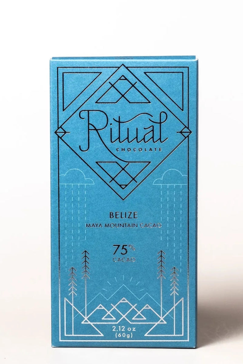 Ritual Chocolate Belize, 75% Dark Chocolate Bar