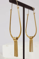 SPARKLEFARM Modern Fringe Drop Earrings