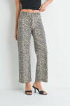 HR Vintage Straight Denim - Leopard