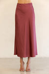 Sierra Slip Skirt -  Dark Rose