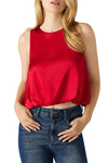 Steve Madden Yazmin Top - Dark Red
