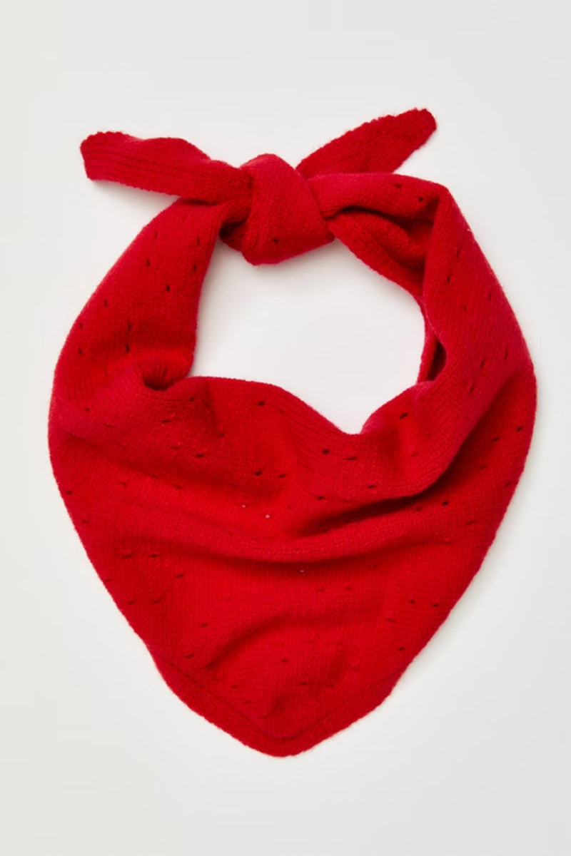 Free People Essential Triangle Scarf - Red