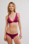 Free People Oh My Darling Plunge Bra - Raspberry