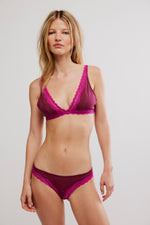 Free People Oh My Darling Plunge Bra - Raspberry