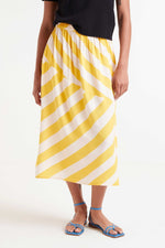 Valeria Skirt Yellow Stripe