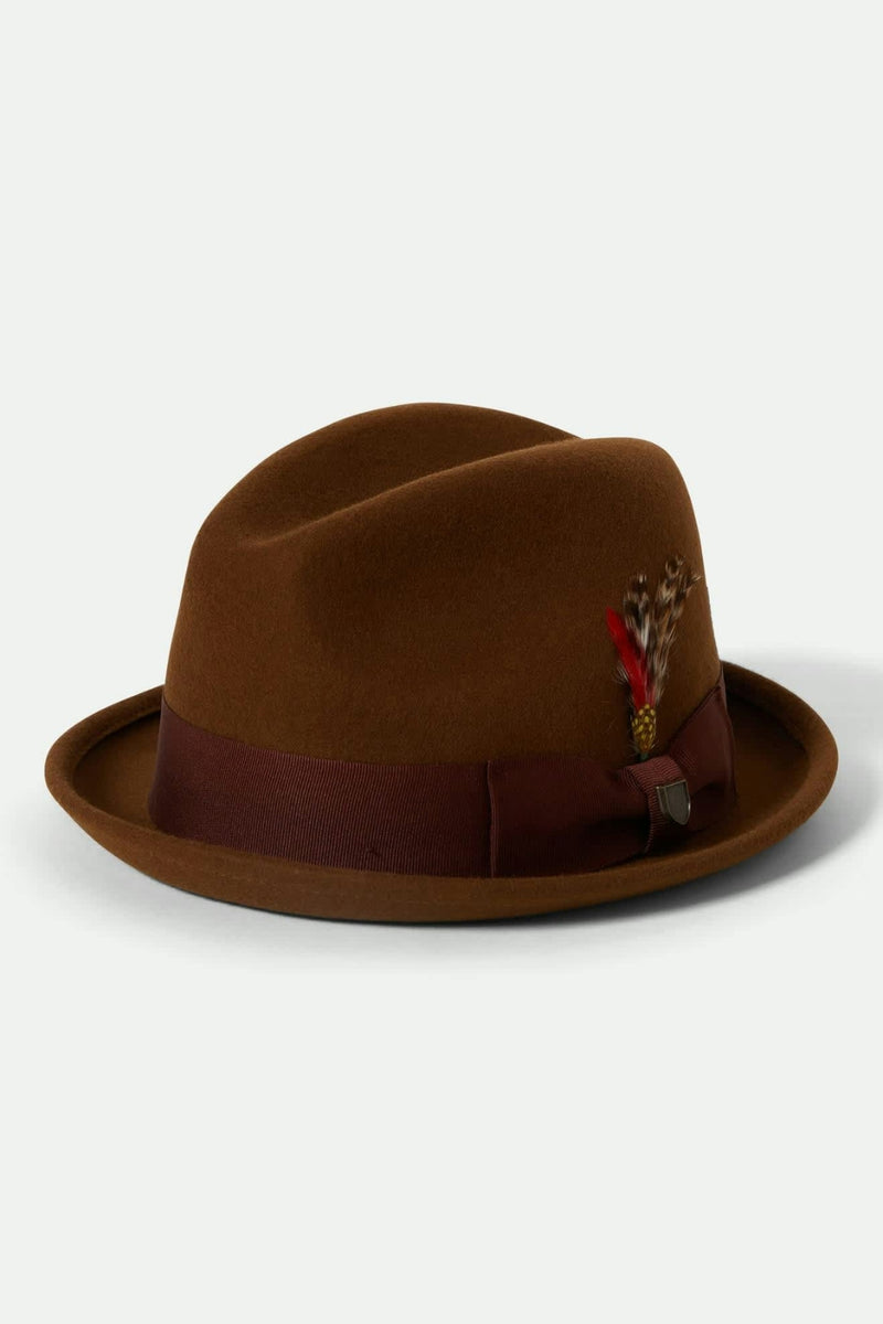 Brixton Gain Fedora - Coffee/Chestnut