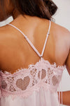 Free People Sweet Love Cami Pink Ribbons