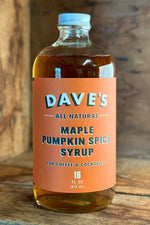 Dave's Coffee Roasters Maple Pumpkin Spice Syrup