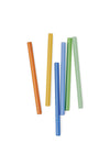 The Whistler Straw Set - Colored Glass Set of 6