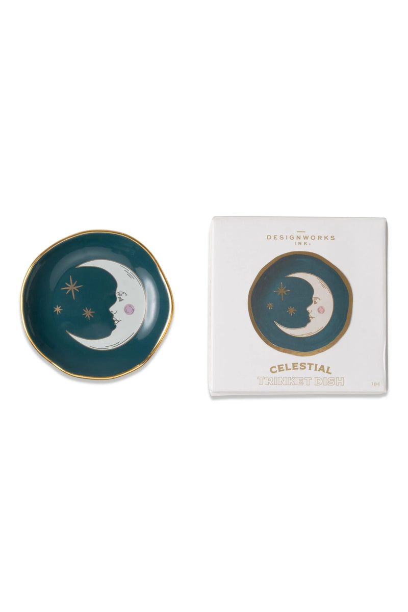 Designworks Ink Celestial Ceramic Trinket Dish