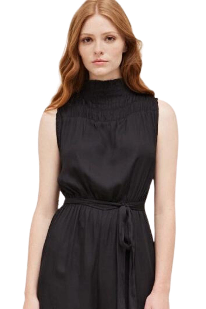 Isabella Sleeveless Satin Jumpsuit