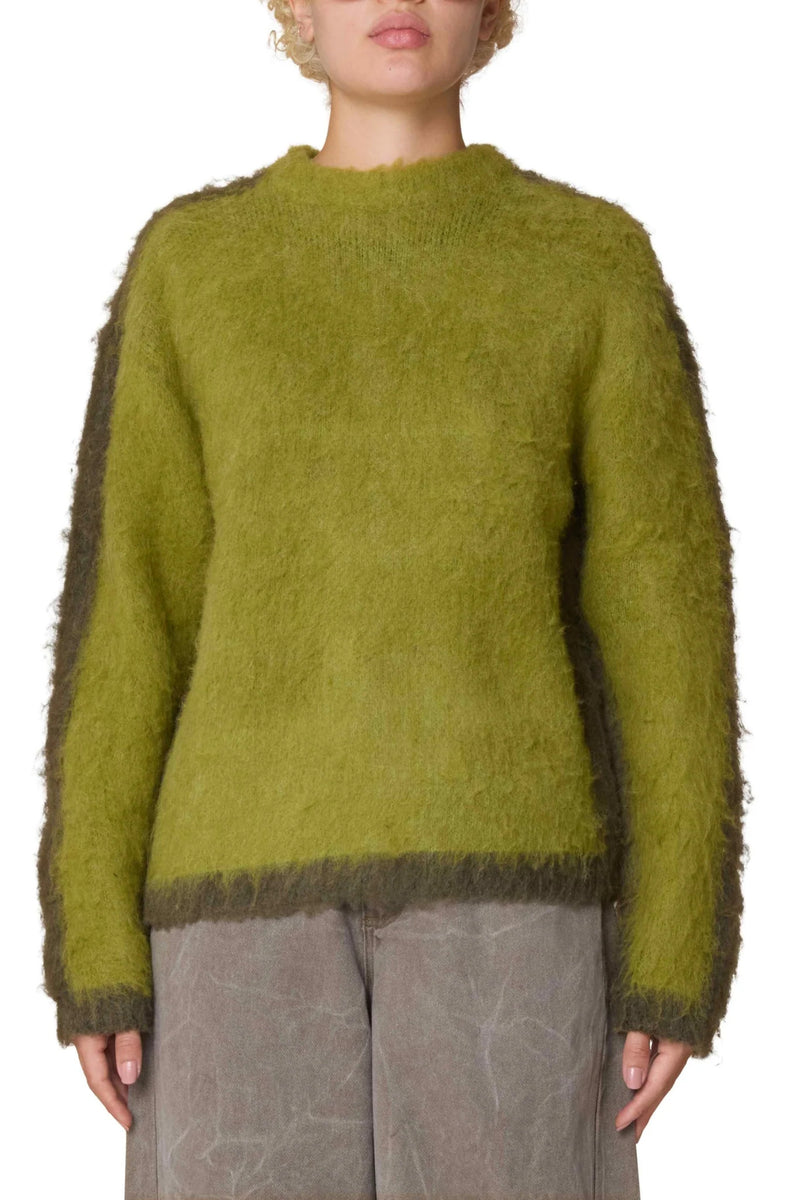 Obey Aura Crew Sweater - Lime