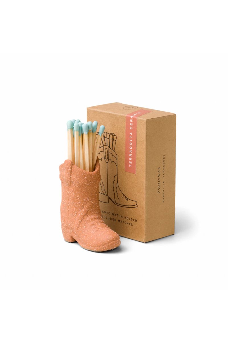 Cowboy Boot Match Holder - Terracotta