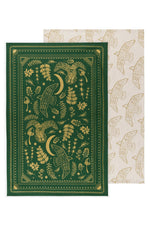 Cotton Linen Kitchen Towel Set - Moonlit