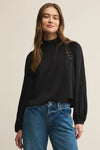 Z Supply Silvana Embroidered Top - Black