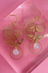 Garden Earrings - Opalite & Brass
