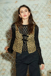 Brixton Magnolia Tie Top - Brown Cheetah